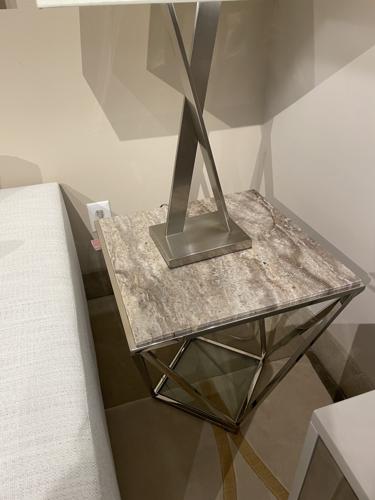 Stone Lamp Table