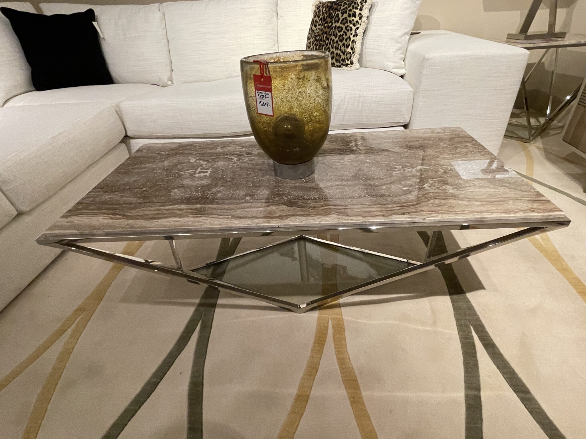 stone cocktail table