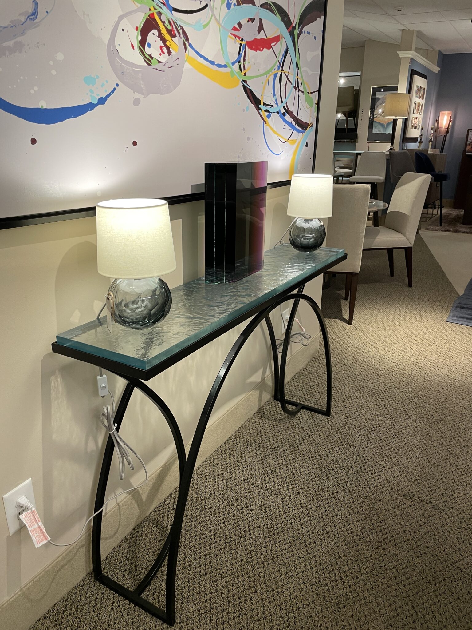 Glass Console table